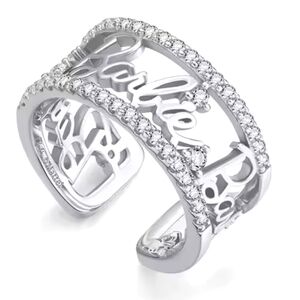 Silver Barbie Ring with Rhinestones